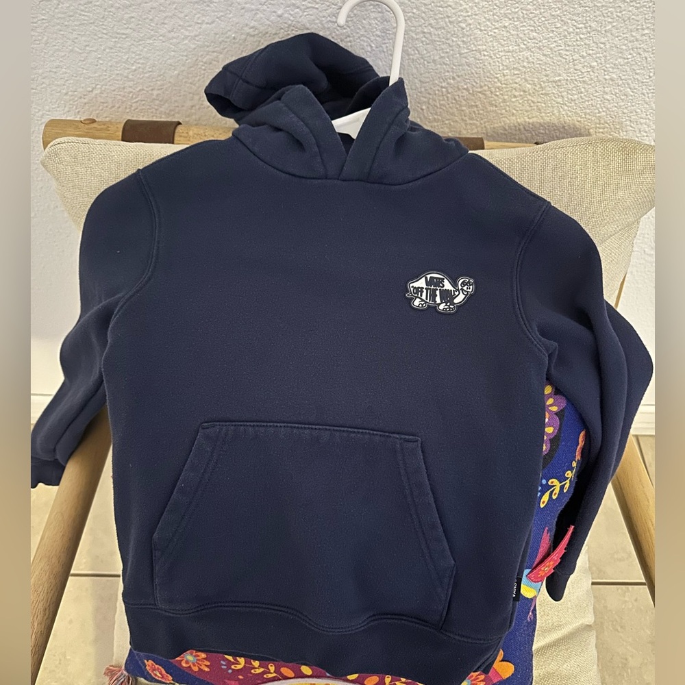 Vans toddler blue hoodie size 5